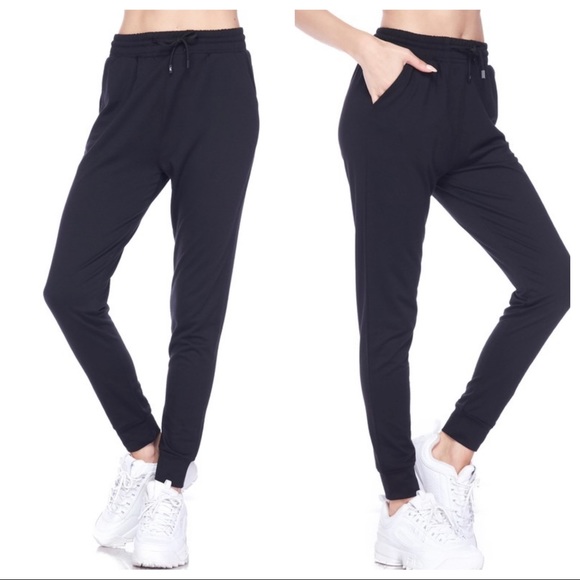 #14 COZY CHIC BLACK SIDE POCKETS JOGGERS - Picture 4 of 4